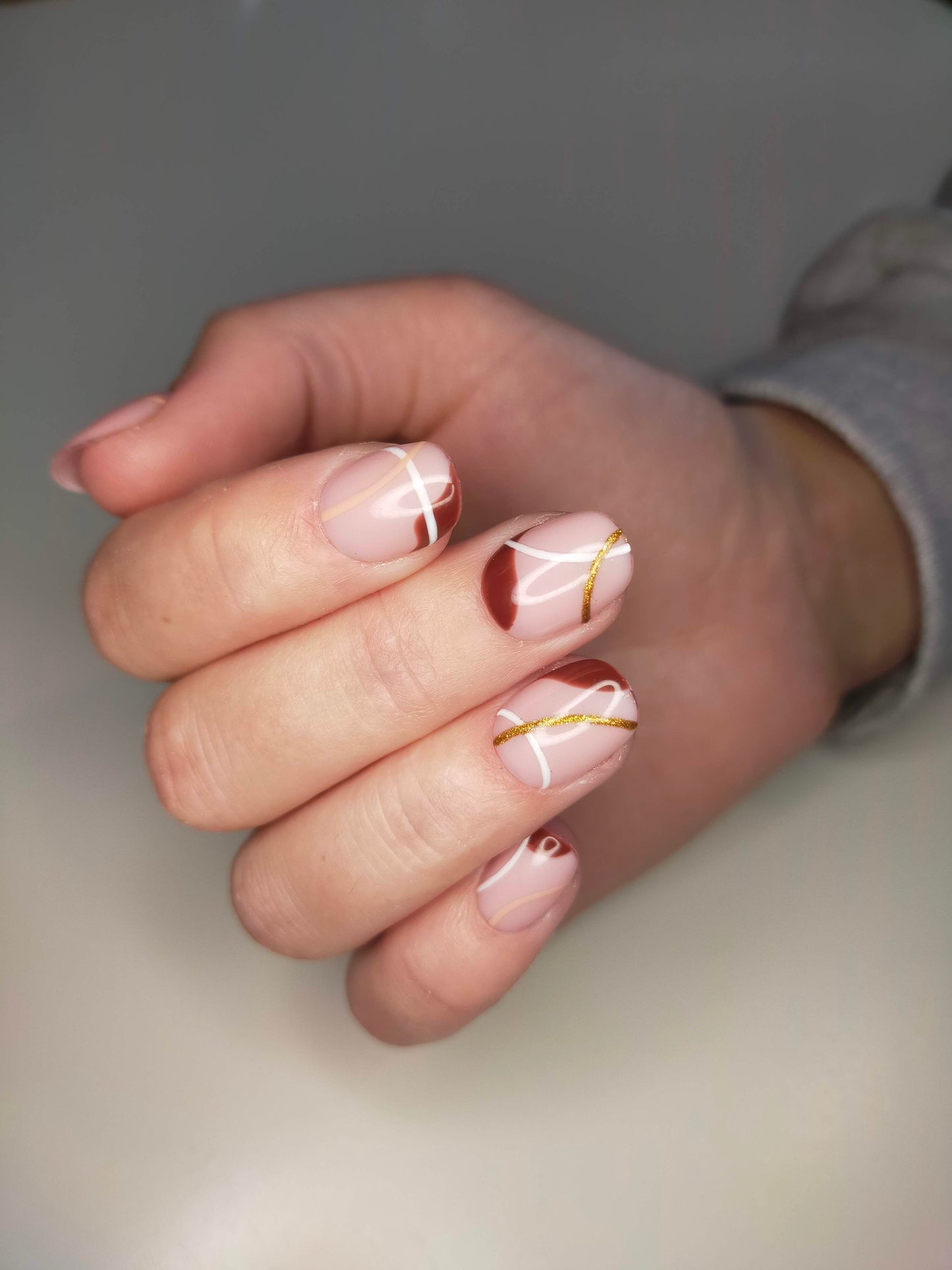 COFFEE BREAK Press on Nails from Nails by Myrt 2